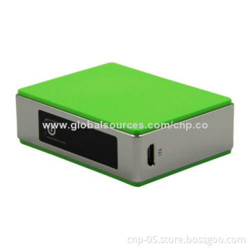 Power Banks with 5,200mAh Capacity, LCD Power Level Indicator(Blue Light), Fashion Design